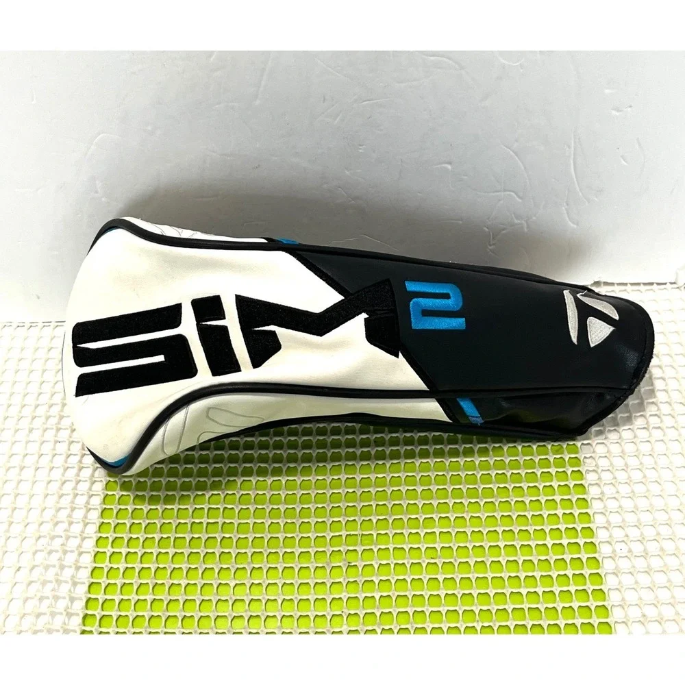 TaylorMade SIM2 Driver Headcover Black White Blue Golf Club Protector